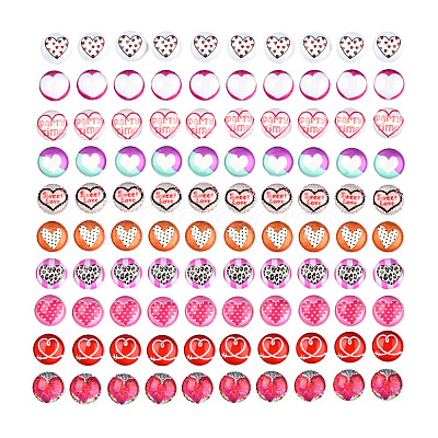 Glass Cabochons GGLA-WHC0001-06-1