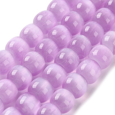 Natural Selenite Beads Strands G-B103-A01-02-1
