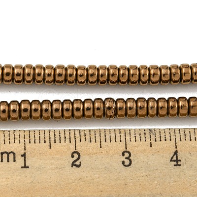 Electroplated Synthetic Non-magnetic Hematite Beads Strands G-K361-A05-02-1