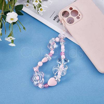 150 Pieces Random Rose Acrylic Beads Bear Pastel Spacer Beads Butterfly Loose Beads for Jewelry Keychain Phone Lanyard Making JX543C-1