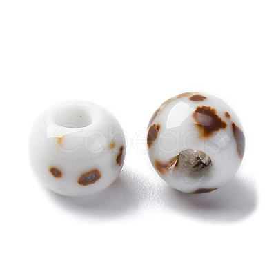 Bright Glazed Porcelain Beads PORC-D300-A06-1