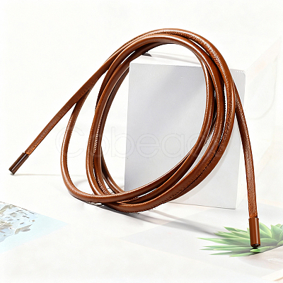 Round PU Leather Cord Tie Knot Belts for Dress DIY-WH20007-802B-04-1
