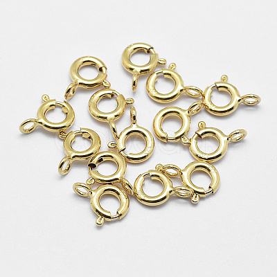 925 Sterling Silver Spring Ring Clasps STER-K167-076C-G-1