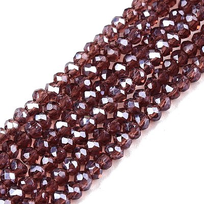 Electroplate Glass Beads Strands EGLA-A044-T1mm-A13-1