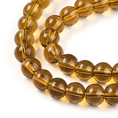Transparent Glass Beads Strands GLAA-T032-T6mm-23-1