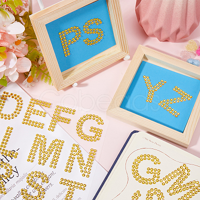 4 Sheets Rhinestone Stickers DIY-SP0003-92B-1