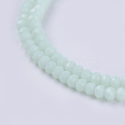 Opaque Solid Color Glass Bead Strands X-GLAA-F076-A11-1