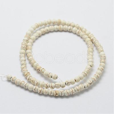 Synthetic Magnesite Bead Strands G-P228-43-4mm-1