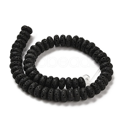 Natural Lava Rock Dyed Beads Strands G-L586-B01-02-1