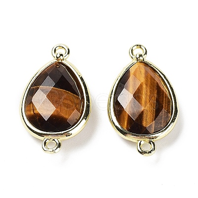 Natural Tiger Eye Links connectors G-L514-015B-1