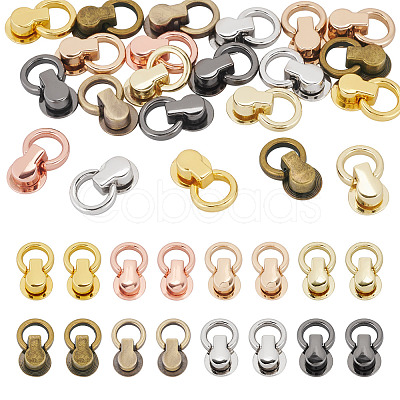 24Pcs 8 Colors Alloy Bag Suspension Clasps FIND-TA0009-98-1