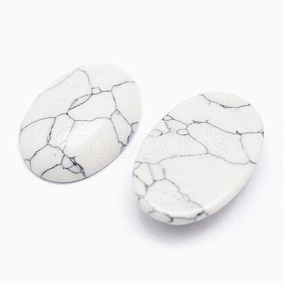 Synthetic Howlite Cabochons G-P215-10-20x30mm-1