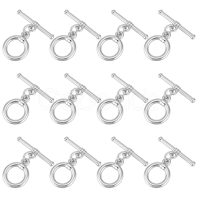 12Pcs Brass Toggle Clasps KK-BC0015-43P-1