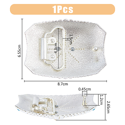 Alloy with Resin Smooth Buckles FIND-WH0126-439A-1