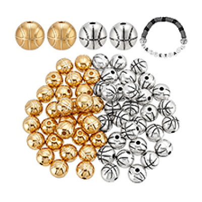 60Pcs 2 Colors Tibetan Style Alloy Beads FIND-PH0029-50-1