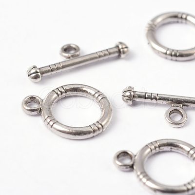 Tibetan Style Alloy Toggle Clasps X-LF0161Y-1