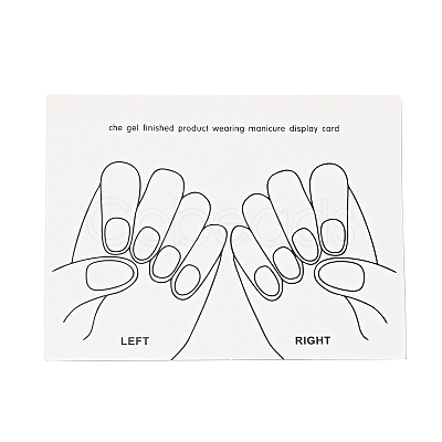 Paper Manicure Display Cards DIY-B062-01A-1