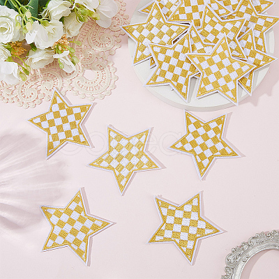 20Pcs Polyester Clothing Patches DIY-CY0002-35C-1