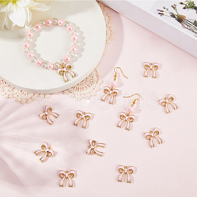 80Pcs Rack Plating Alloy Enamel Pendants ENAM-SC0006-72A-1