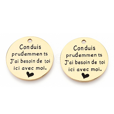 201 Stainless Steel Pendants LS-STAS-T064-37G-25-1