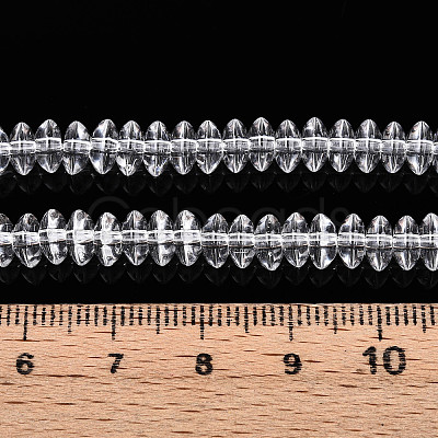 Transparent Glass Beads Strands GLAA-T025-6mm-07B-1