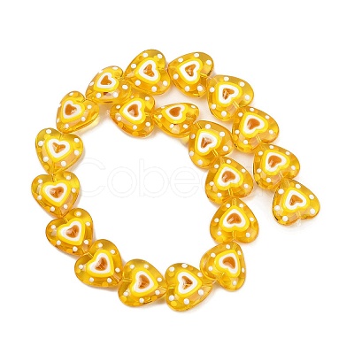 Handmade Lampwork Beads Strands LAMP-R004-06B-06-1