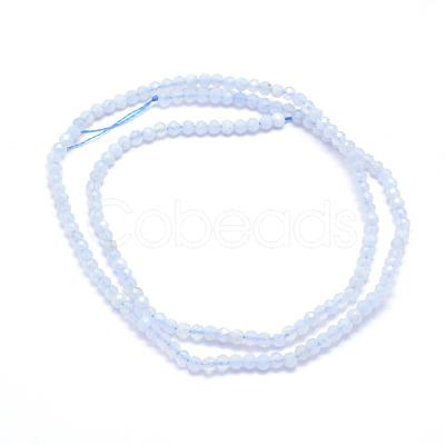 Natural Blue Lace Agate Beads Strands G-E411-12-3mm-1