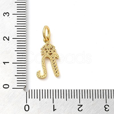 Brass Micro Pave Cubic Zirconia Pendants KK-M273-01G-N-1