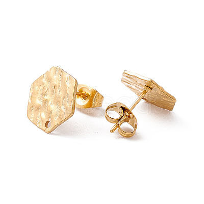 304 Stainless Steel Stud Earring Findings LS-STAS-G270-02G-03-1