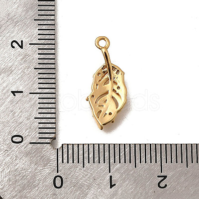 Brass Micro Pave Cubic Zirconia Pendants KK-B152-13C-G-1