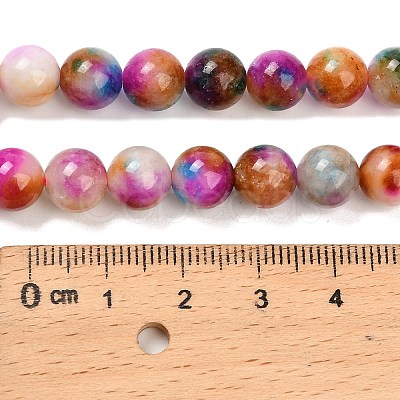Natural White Jade Beads Strands G-Z097-A01-8mm-A-1