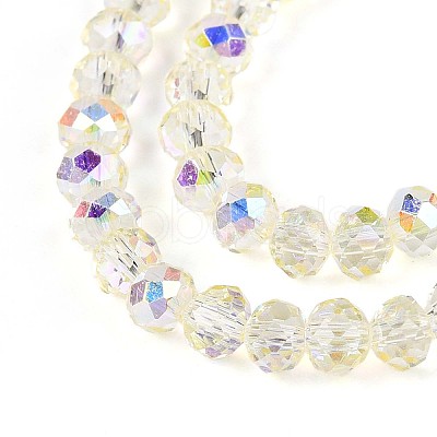Transparent Glass Beads Strands EGLA-N016-6mm-05-1