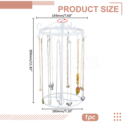 Rotatable Iron Necklace Display Stands ODIS-WR0001-15-1