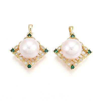 Natural Cultured Freshwater Pearl Pendants PEAR-N020-07O-1