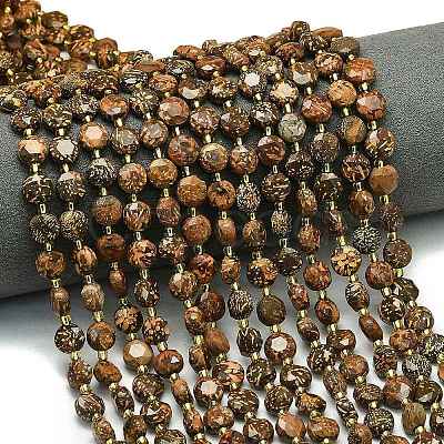 Natural Starburst Jasper Beads Strands G-C116-A40-02-1