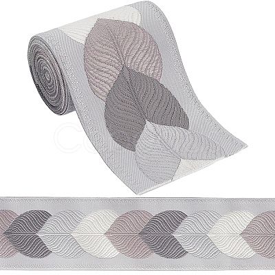 3M Polyester Jacquard Leaf Ribbon for Garment Accessories OCOR-CY0002-12D-1