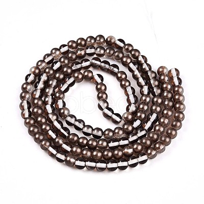 Baking Paint Transparent Glass Beads X1-DGLA-N011-6mm-09-1