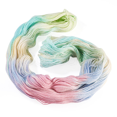 1 Skein Gradient Segment Dyed 80% Wool 20% Acrylic Blended Yarn OCOR-TA0003-02B-1