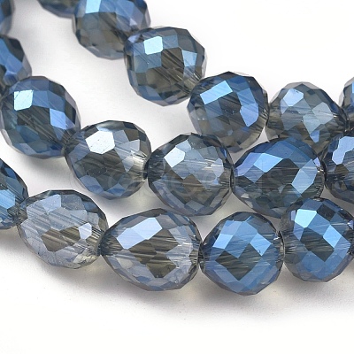 Electroplate Glass Beads Strands EGLA-L018-A-FR03-1