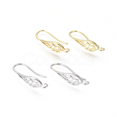 Brass Earring Hooks KK-G374-11-1