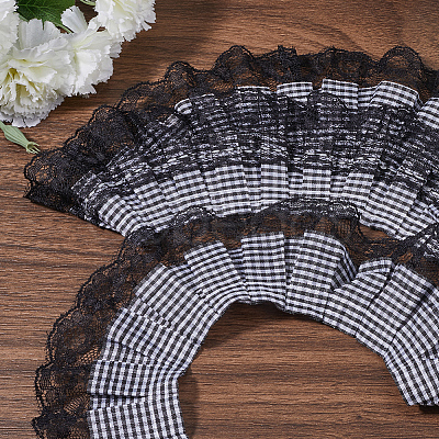 5 Yards Polyester Tartan Printed Ribbon OCOR-GF0005-08B-1
