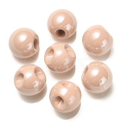 Opaque Acrylic Beads OACR-G012-01-1