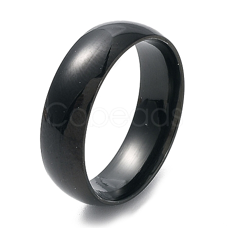 Ion Plating(IP) 304 Stainless Steel Flat Plain Band Rings STAS-I160-A-21mm-B-1