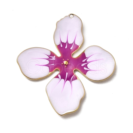 304 Stainless Steel Enamel Pendants STAS-I355-09G-01-1