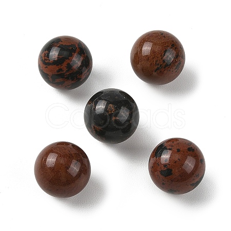 Natural Mahogany Obsidian Sphere Beads GG-D003-A05-1