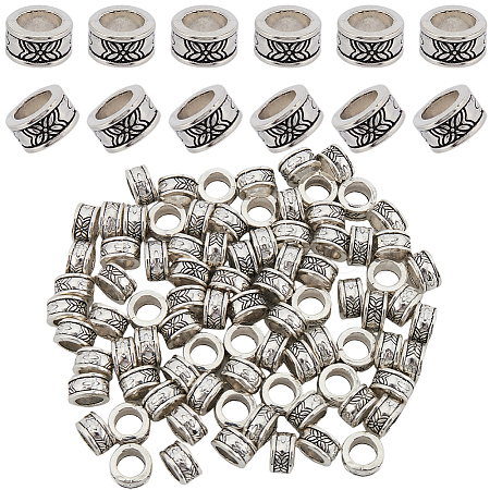 100Pcs Tibetan Style Alloy Spacer Beads PALLOY-SP0001-05-1