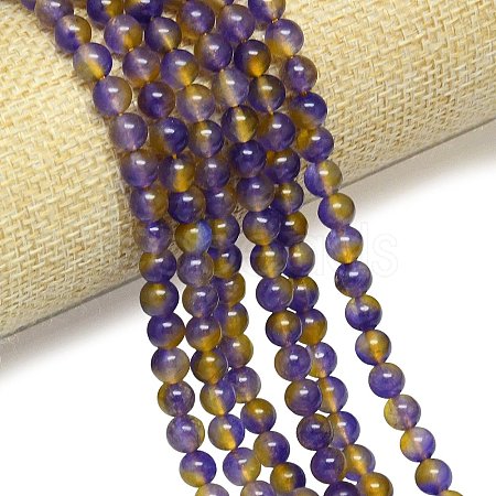 Natural Malaysia Jade Beads Strands G-B165-C04-6mm-1