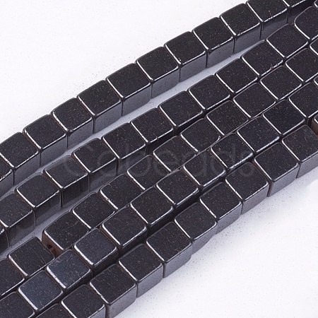 Non-Magnetic Synthetic Hematite Beads Strands G-Q527-4x4mm-1-1