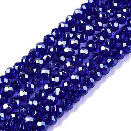 Electroplate Glass Beads Strands EGLA-A044-T2mm-A06-1
