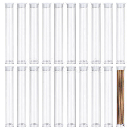 Transparent Tube Plastic Bead Containers with Lids CON-WH0092-81B-1